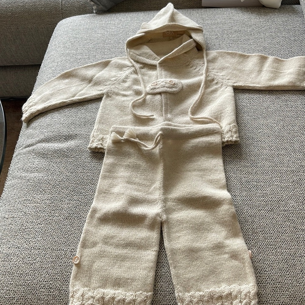 NWOT OX 3-6 month alpaca outfit